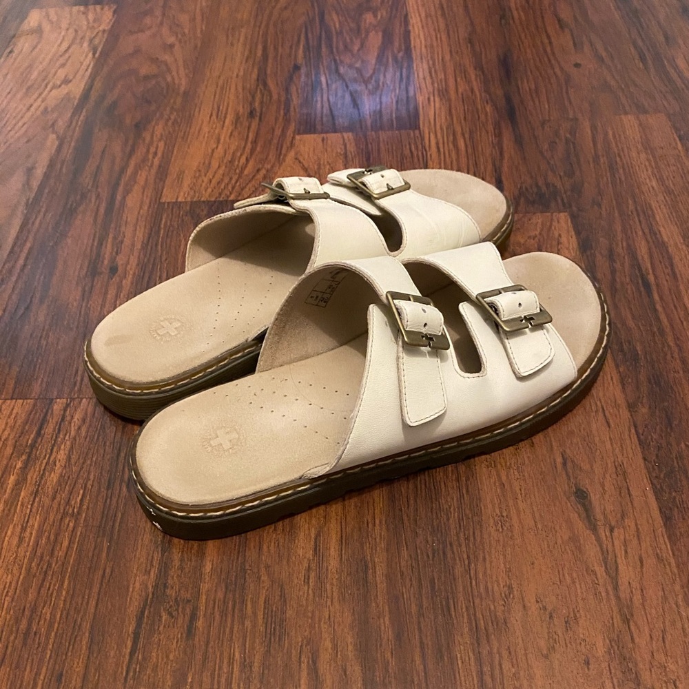 Dr Martens Ada White Leather Sandal Sz10